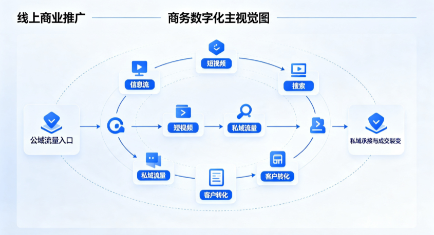 敖汉旗线上商业推广怎么做？全域流量闭环搭建与低成本转化实战指南